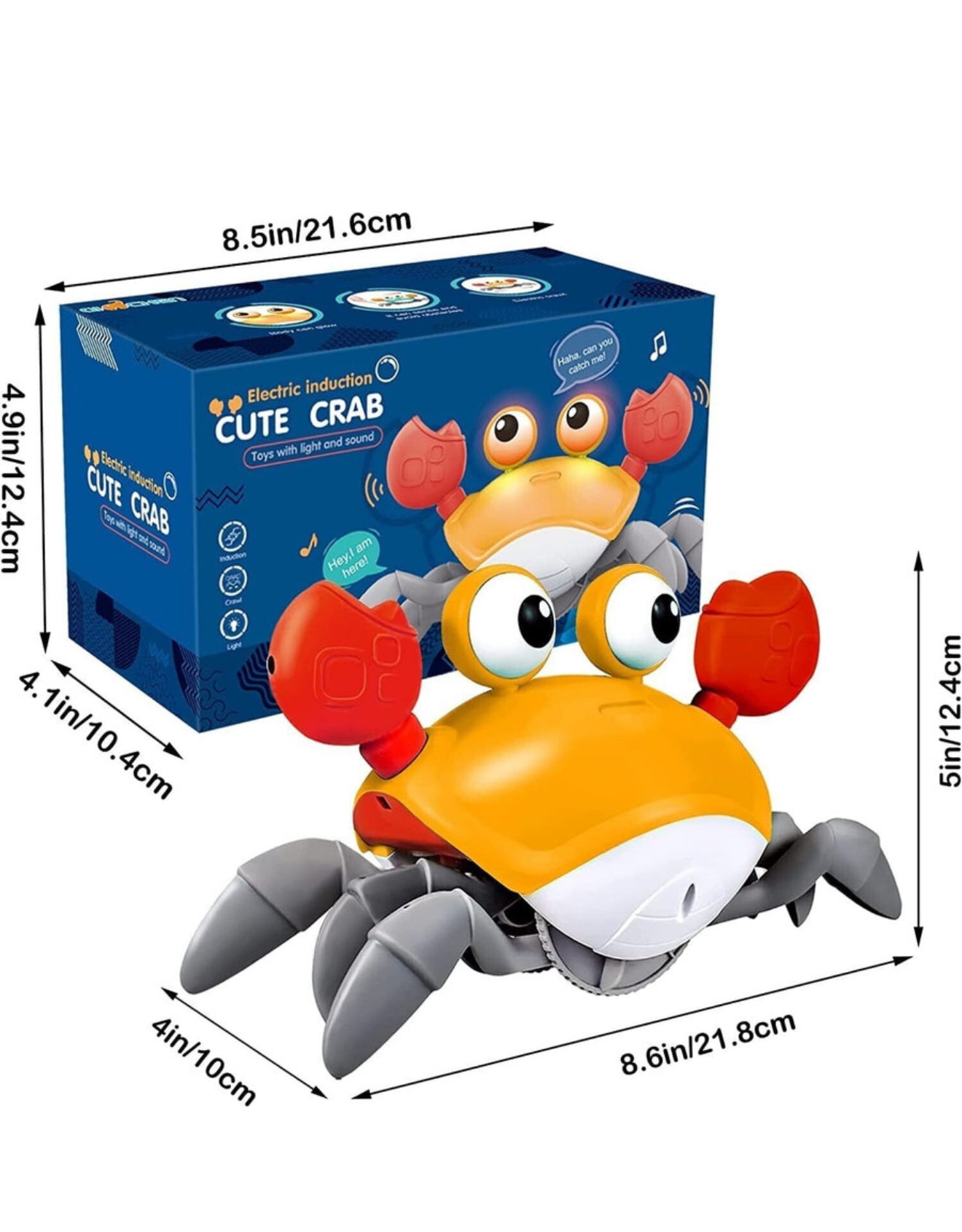 Crawling Crab Baby Toy With Music & LED Lights