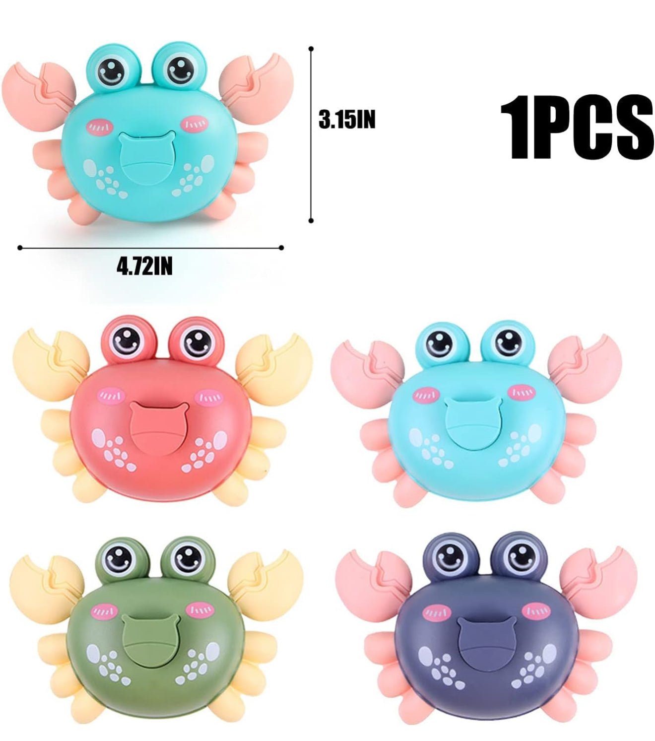 Crab Press & Go Toy