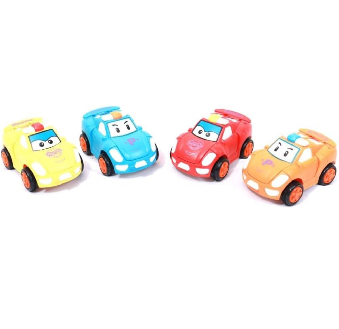 Mini Robot Pull Back Car Toy