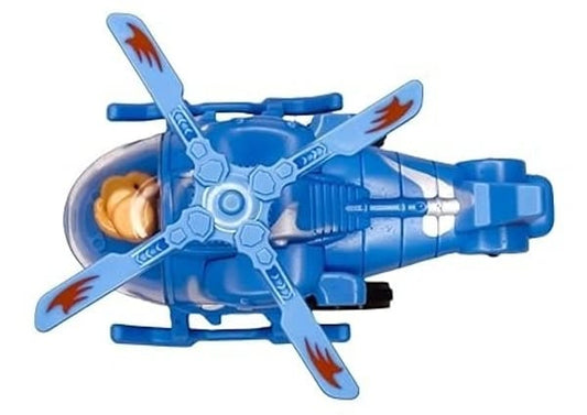 Friction Army Helicopter Toy with Moving Pilot Push and Go
