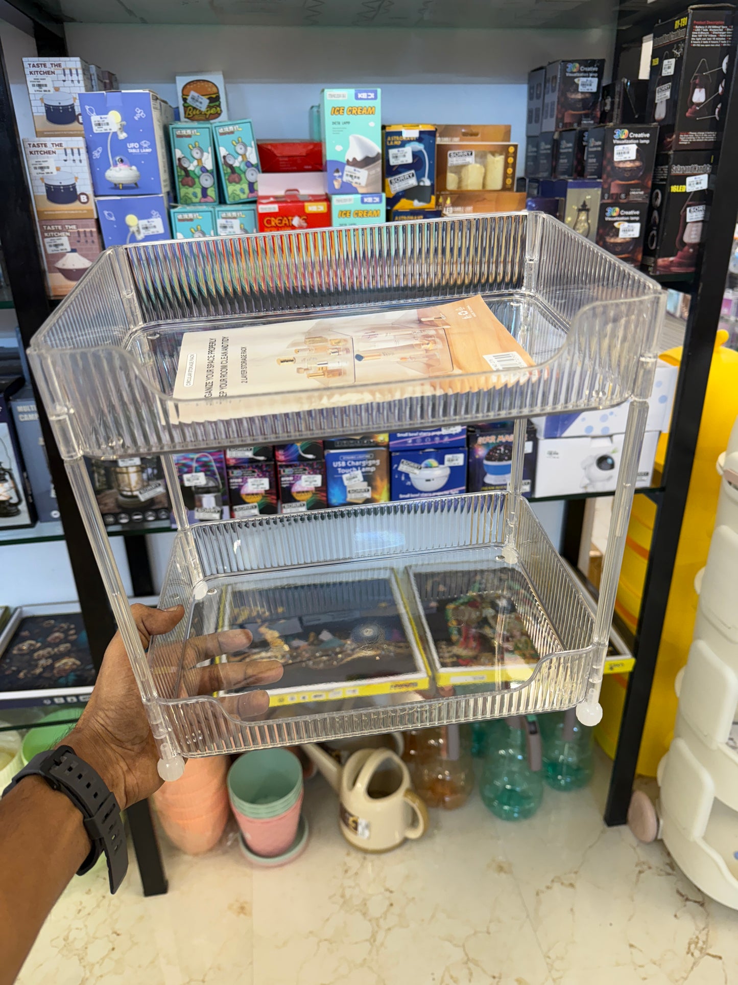 Multipurpose 2 Tier Acrylic stand