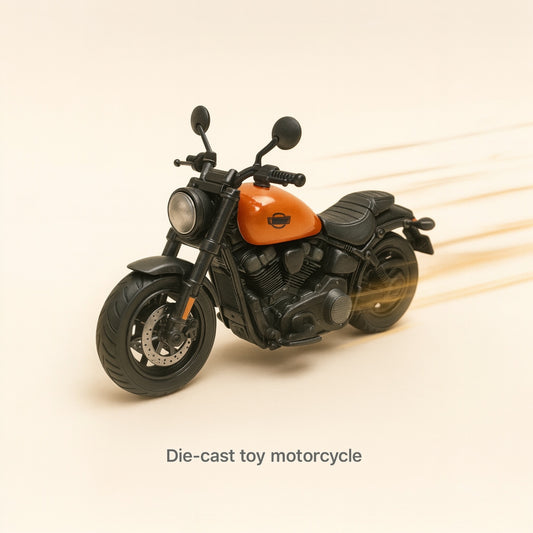 Die Cast Pull Back Motor Bike