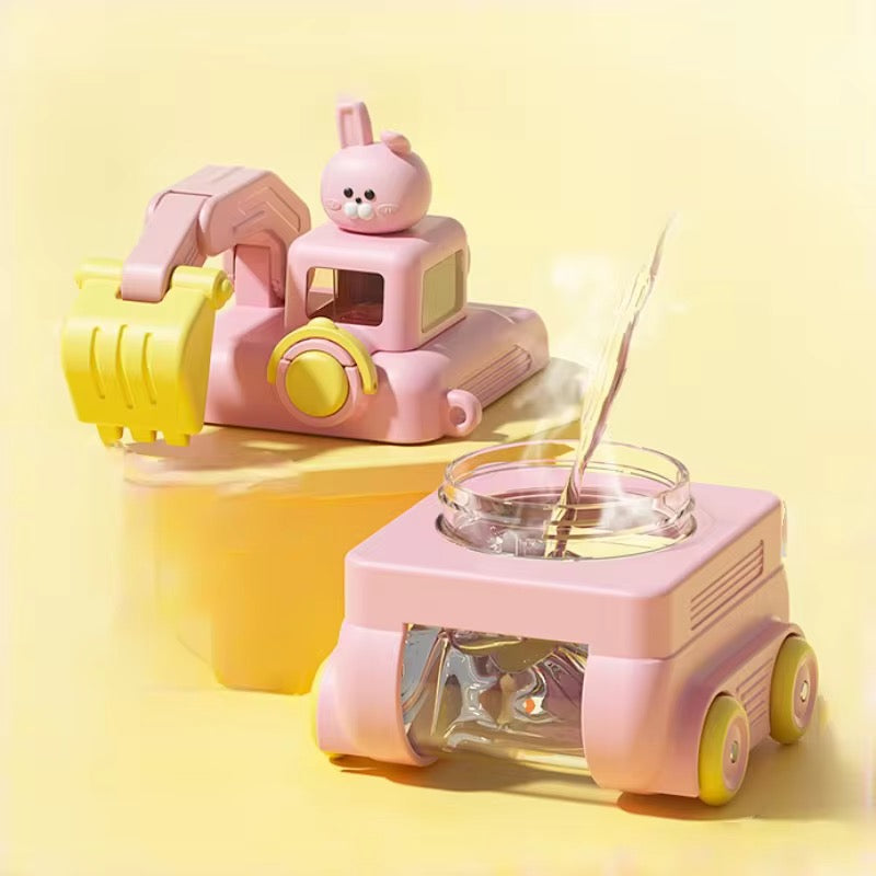Excavator Toy Plastic Water Bottle
