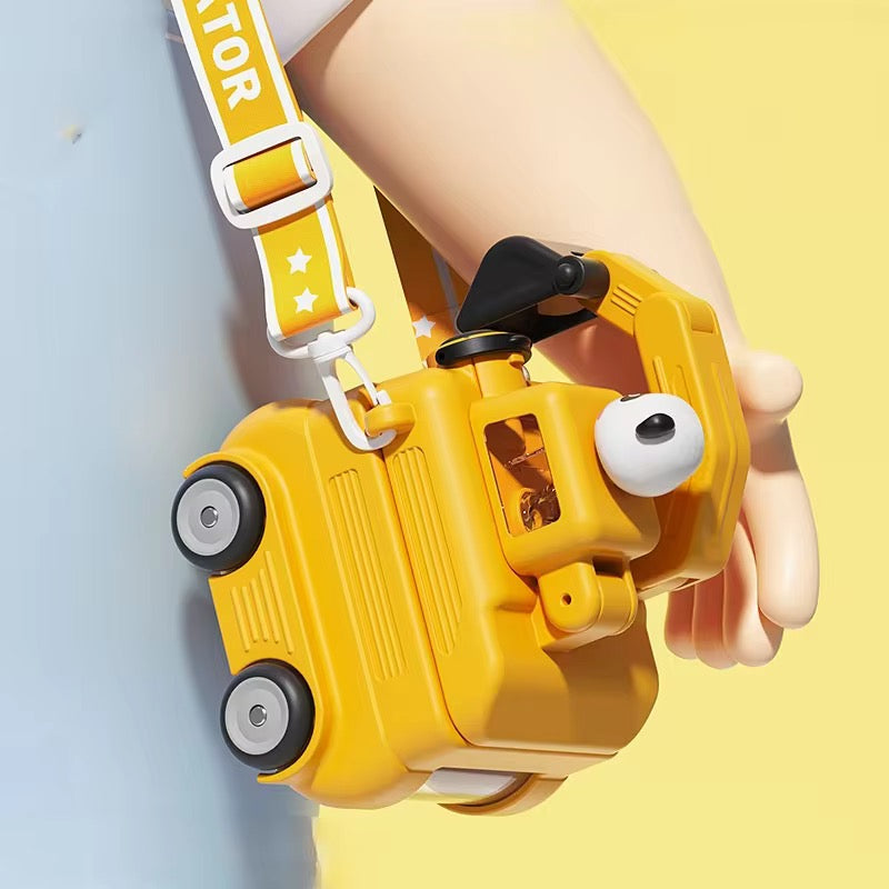 Excavator Toy Plastic Water Bottle
