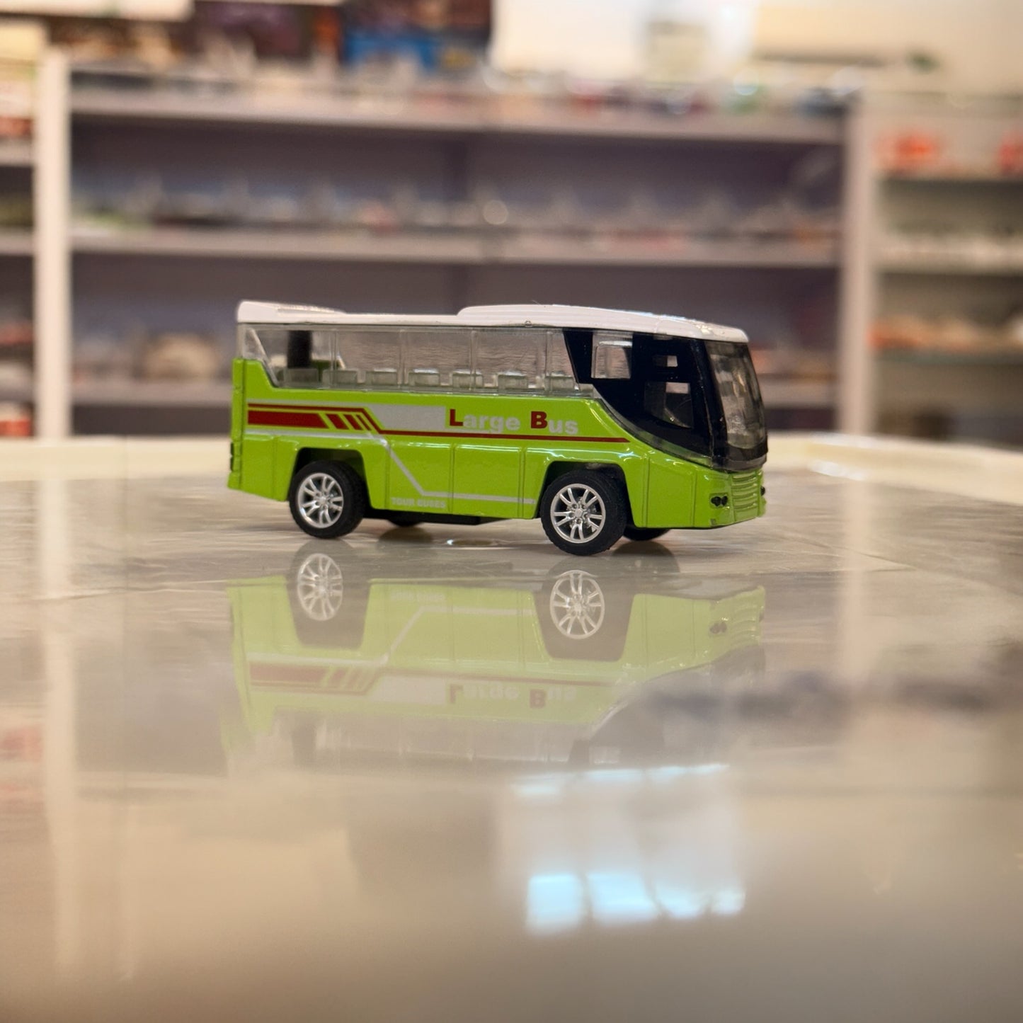 Die Cast Bus Pull Back Toy