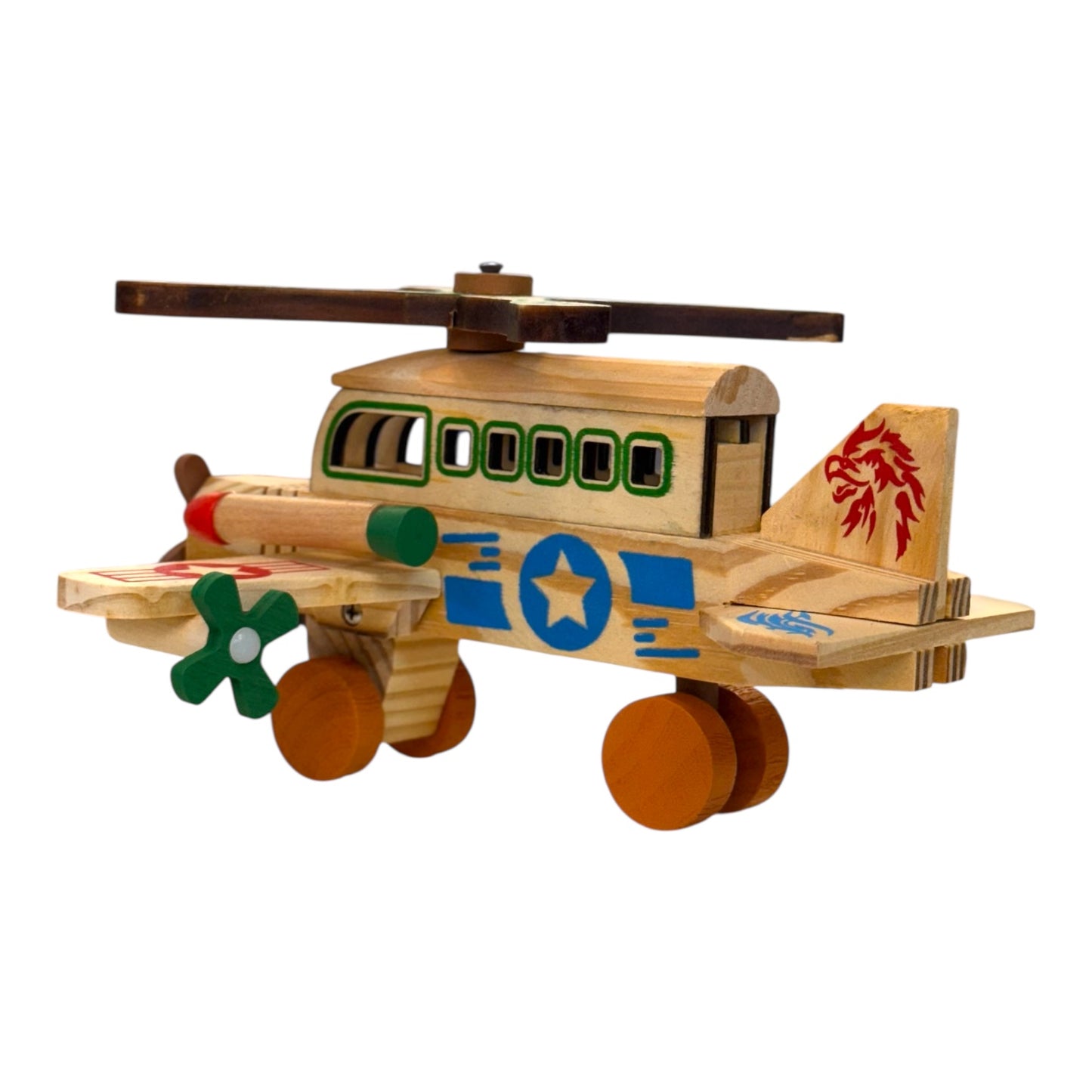 Wooden Helicopter Toy