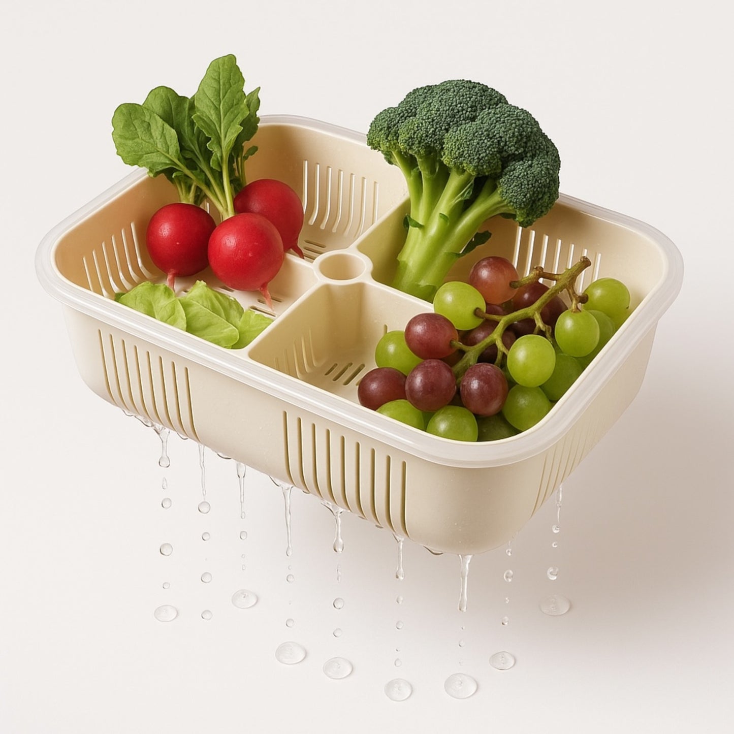 Fridge Box With Drainer