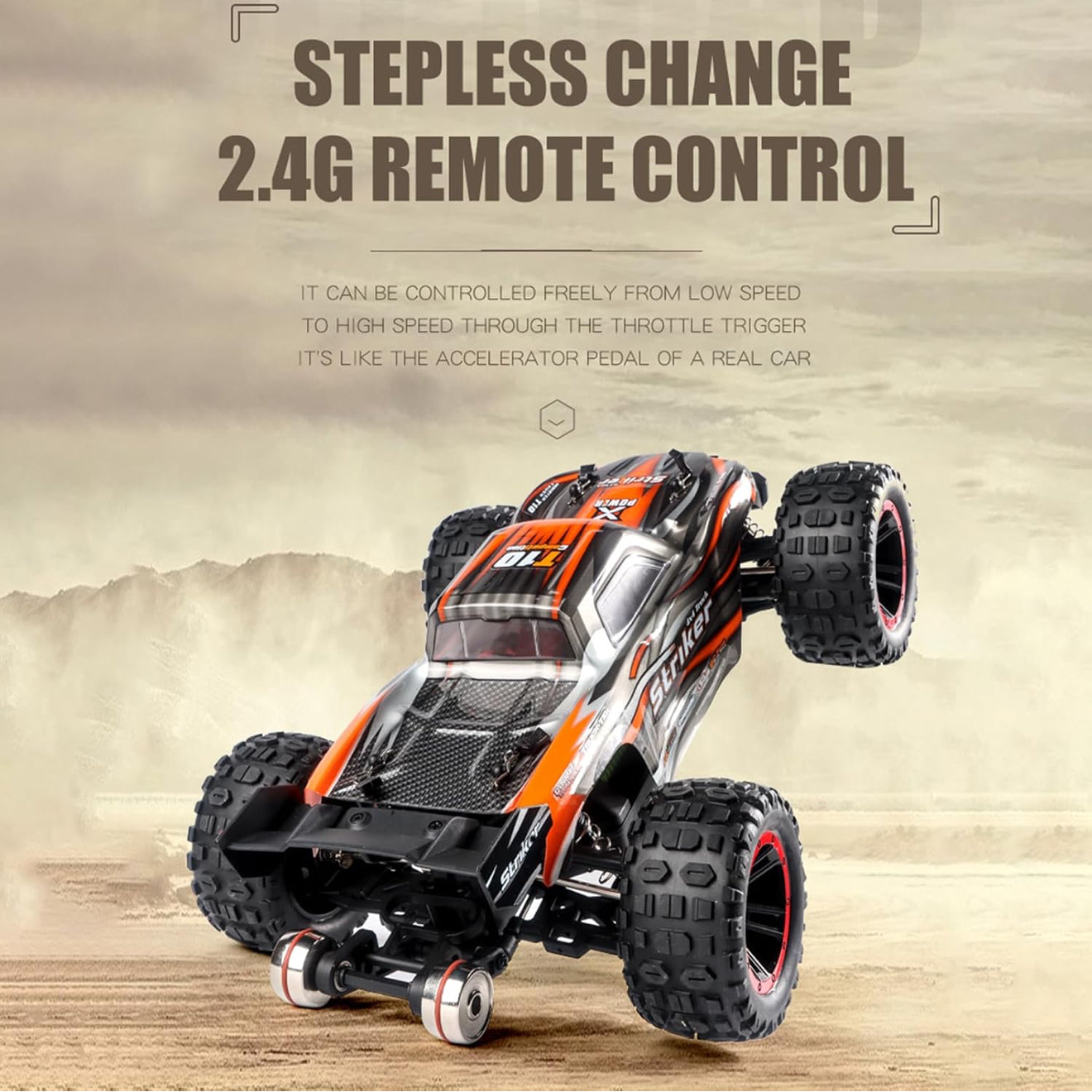 Remote Control Car, 4WD 75KM/H High Speed RC Truck