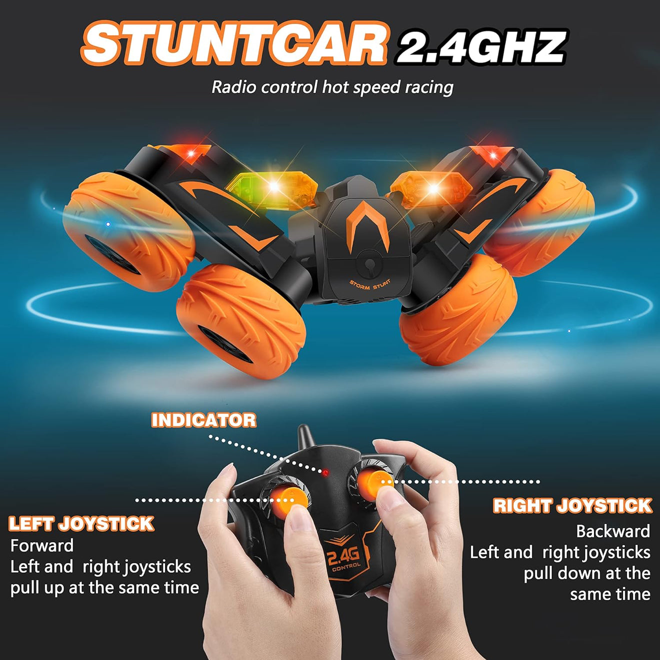 Remote Control Car,Double-Sided Rotation 360 Degree