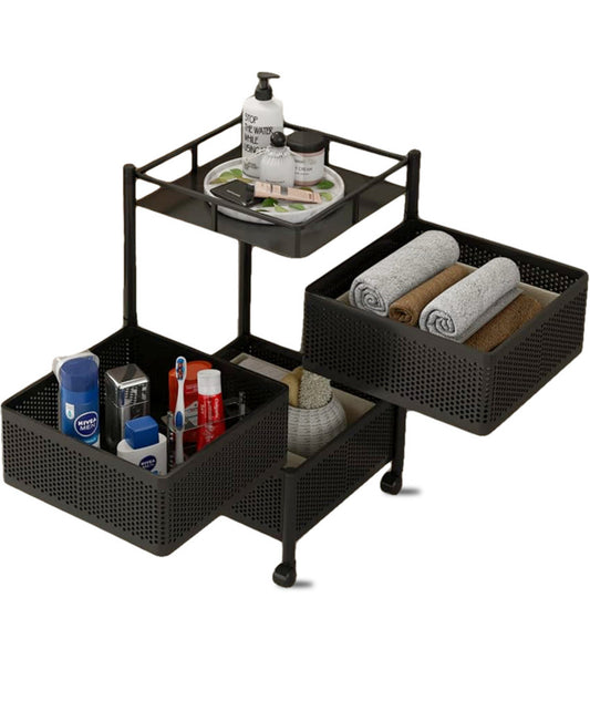 3 Layer Square Multipurpose Trolley