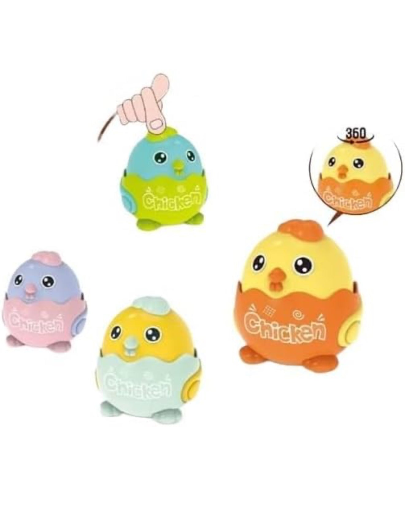Press and Go Chicken Vehicle for Boys and Girls