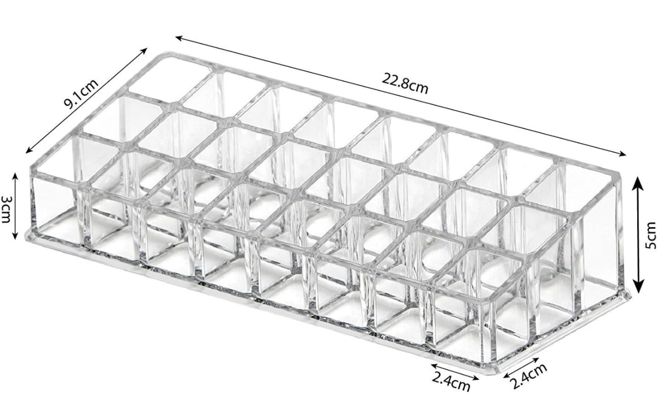 24 Compartment Makeup/Lipstick Holder