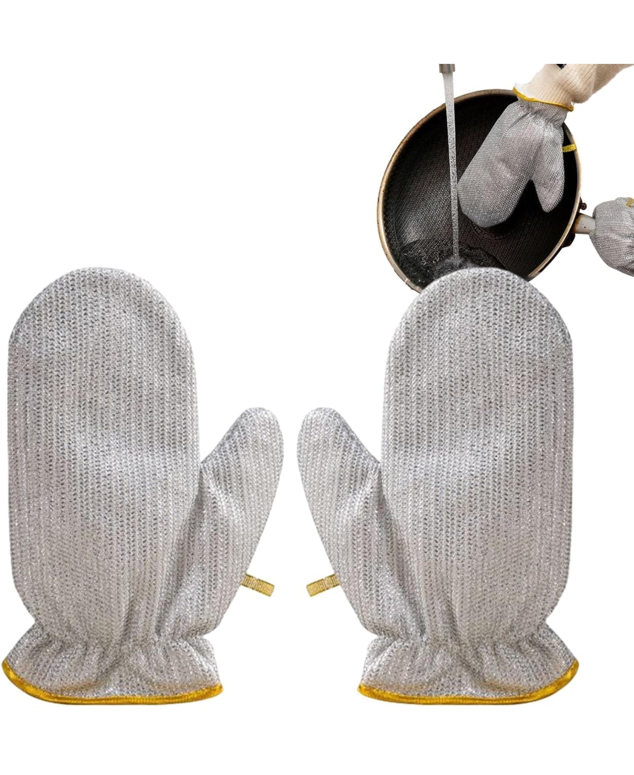 Scrubbing Gloves With Scrubber