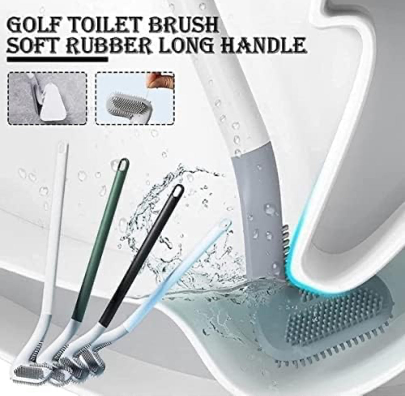 Gulf Silicon Toilet Cleaning Brush