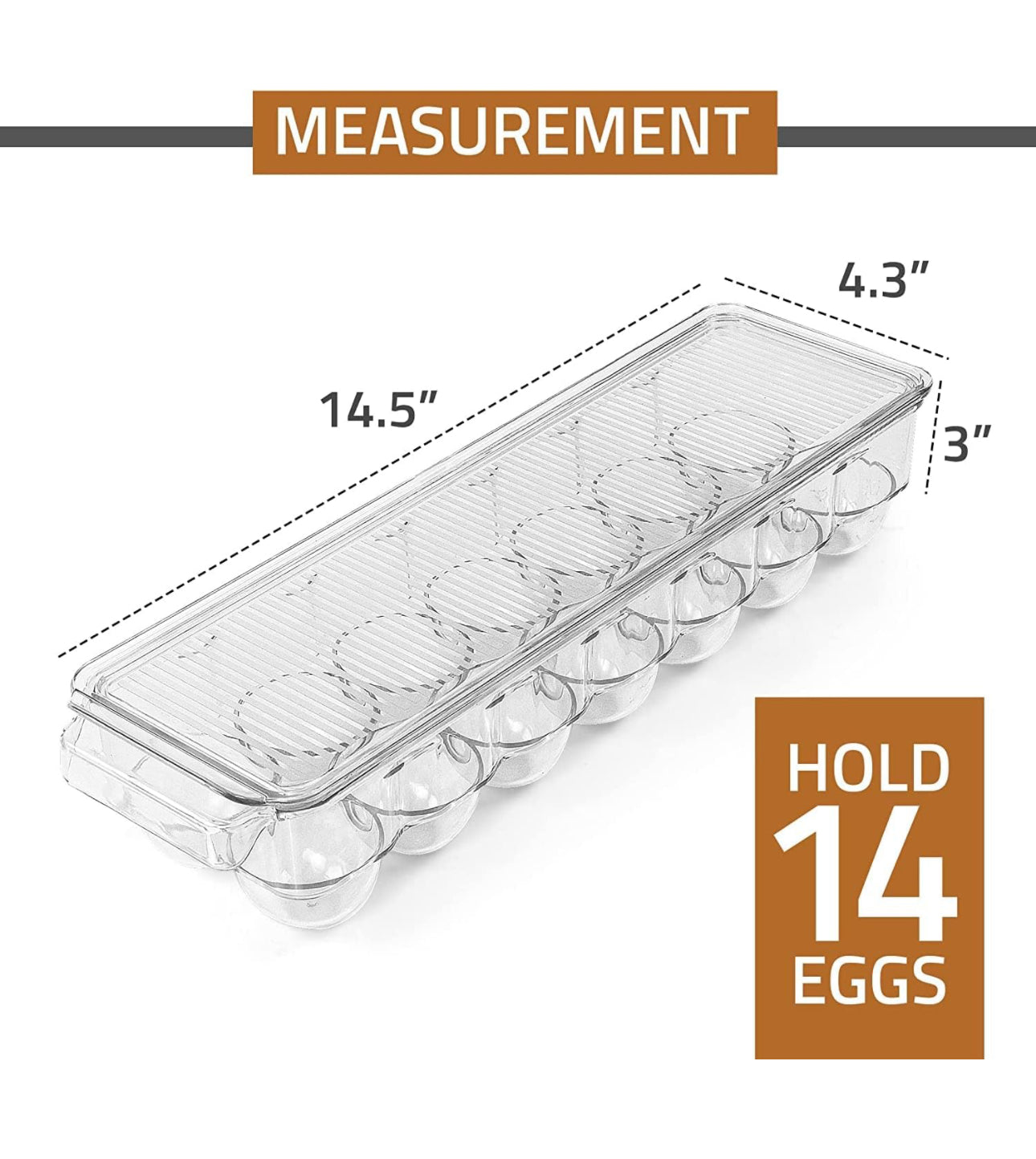 Acrylic Egg Storage Box (14 Grid)