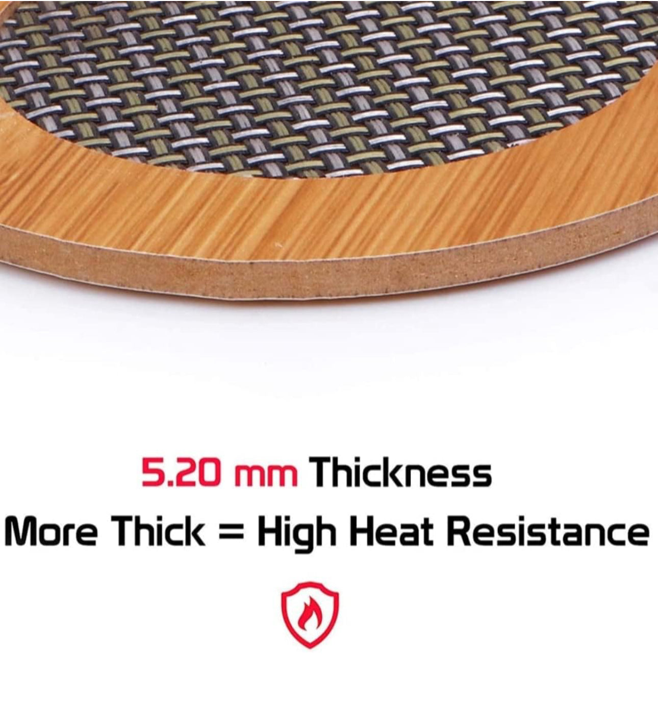 Wood Coasters Small Size, Heat Pads