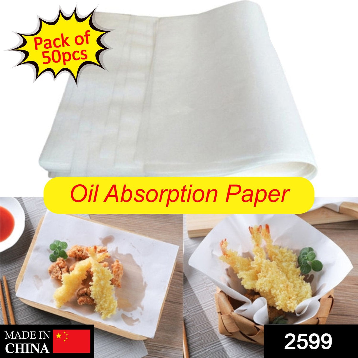 Oil Absorbing Sheets Pack Of 50
