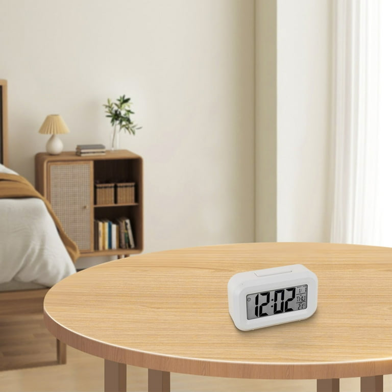 Digital Alarm Clock Date ,Temperature Display Snooze Mode