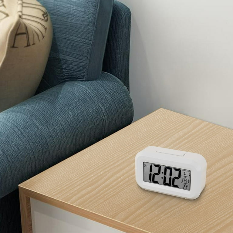Digital Alarm Clock Date ,Temperature Display Snooze Mode