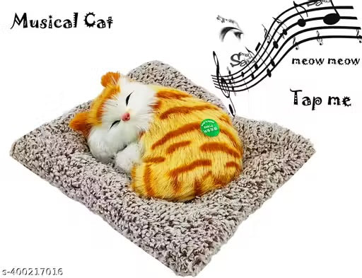Sleeping Cat With Meaw Sound | Musical Cat