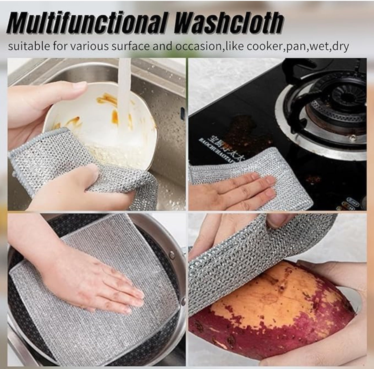 Dish Washing Scrubber (Pack Of 3)