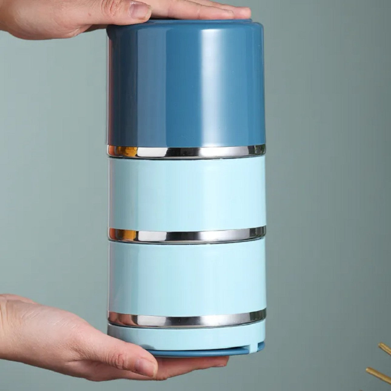 3 Layer Insulated lunch Box