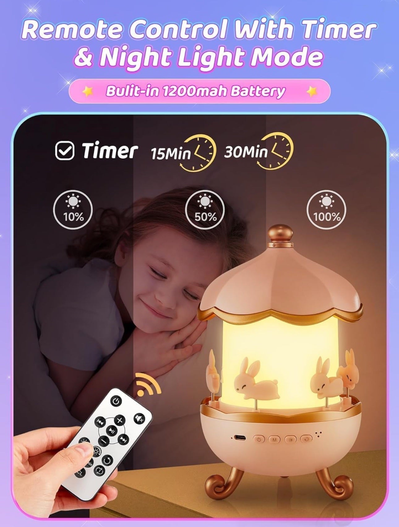 Night Light Projector With Sounds