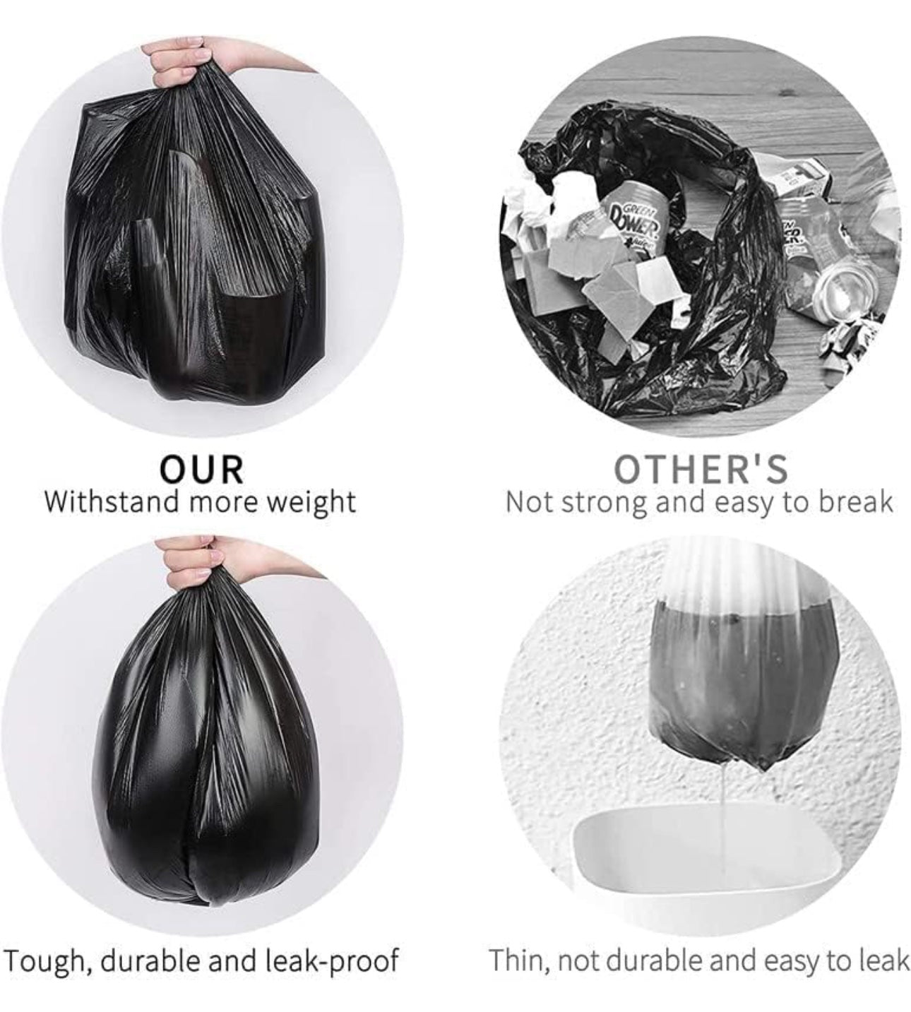 Garbage Bags Medium 30 Pieces
