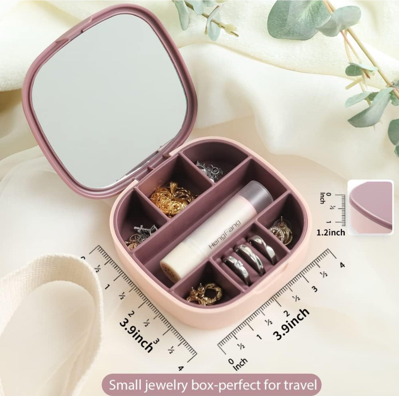 Jewellery Storage Box With Mirror