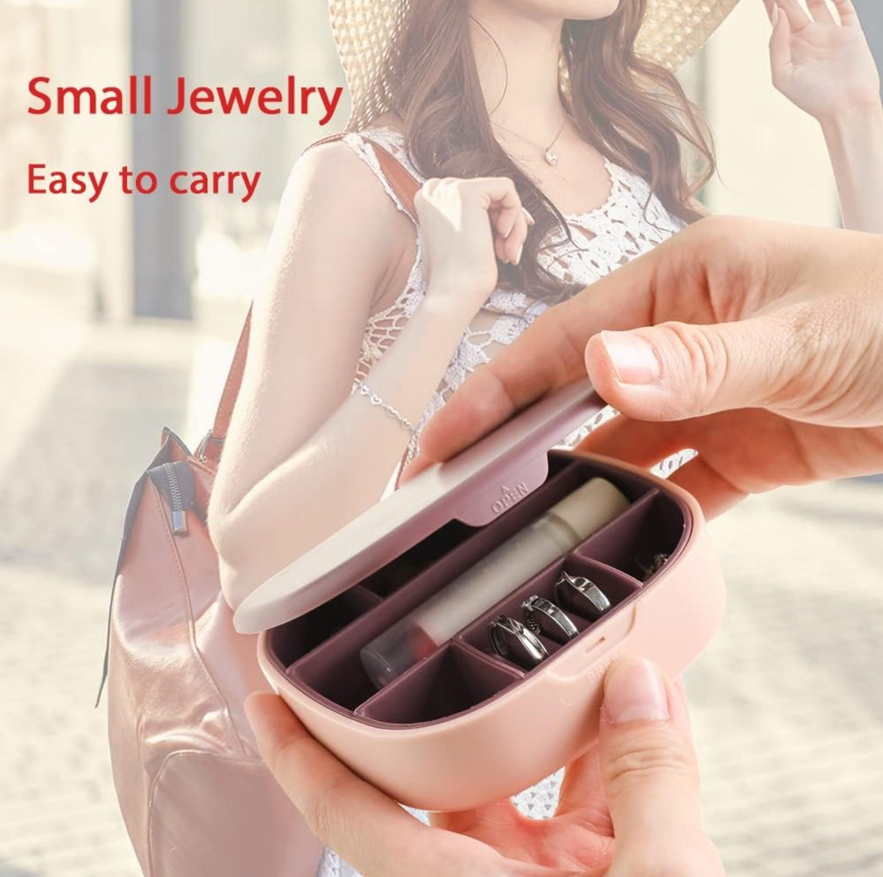 Jewellery Storage Box With Mirror