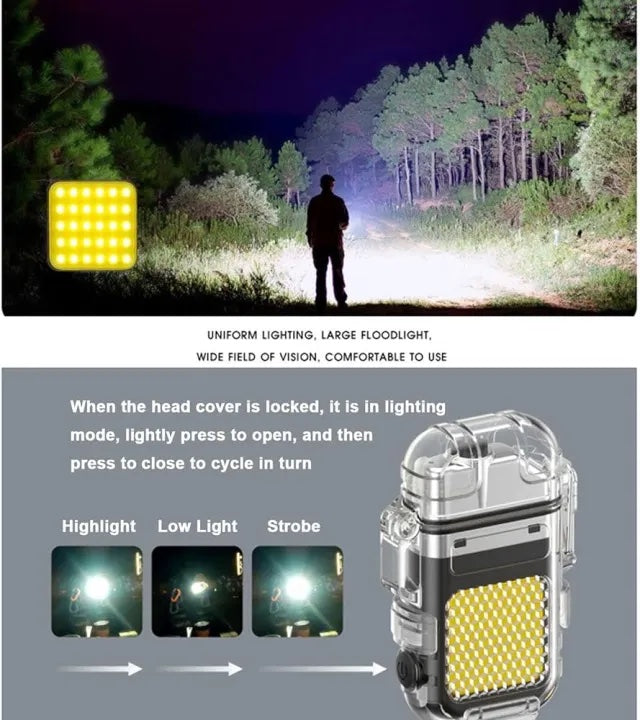 Electric Lighter With Emergency Light