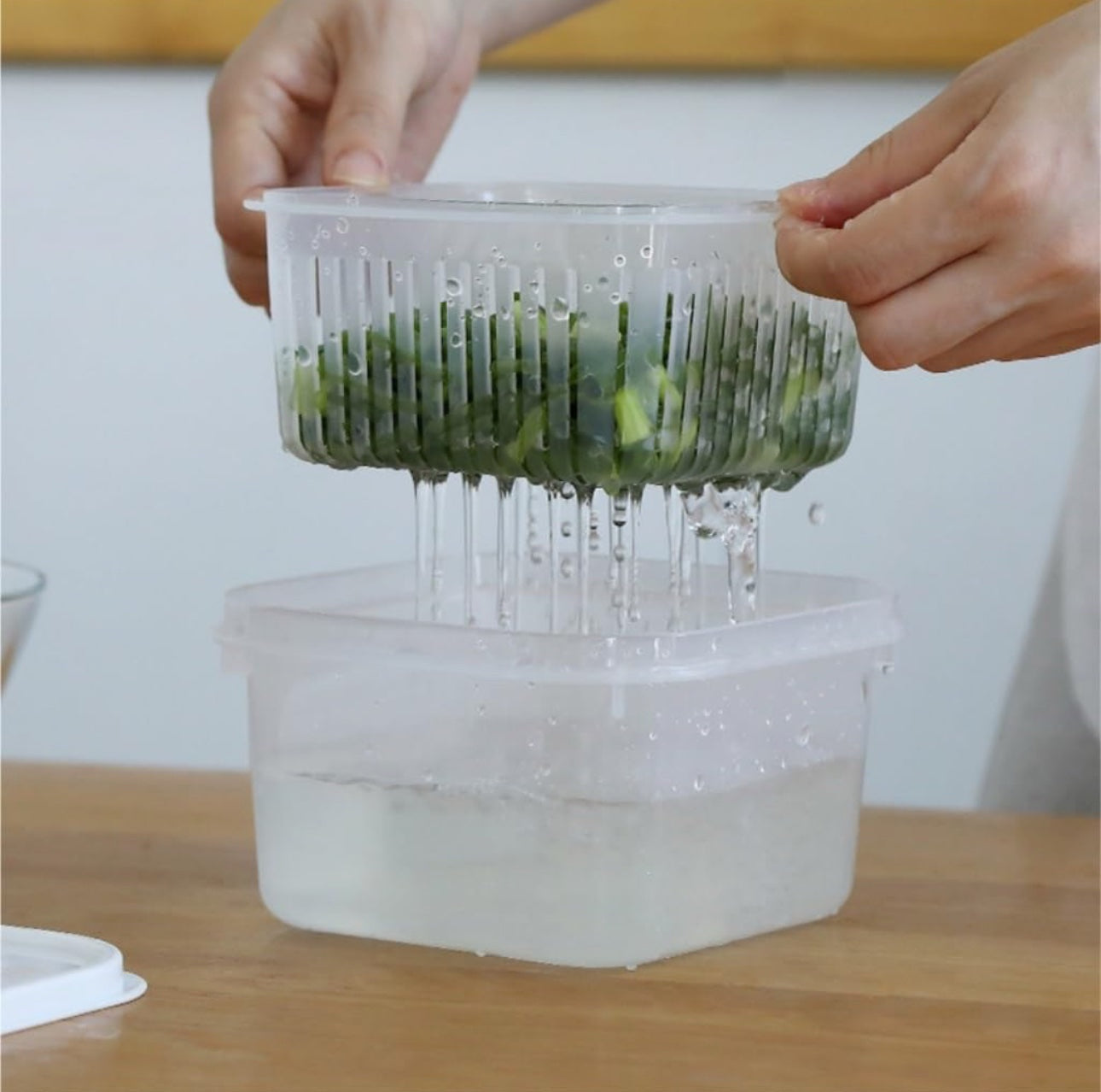Fridge Box With Drainer