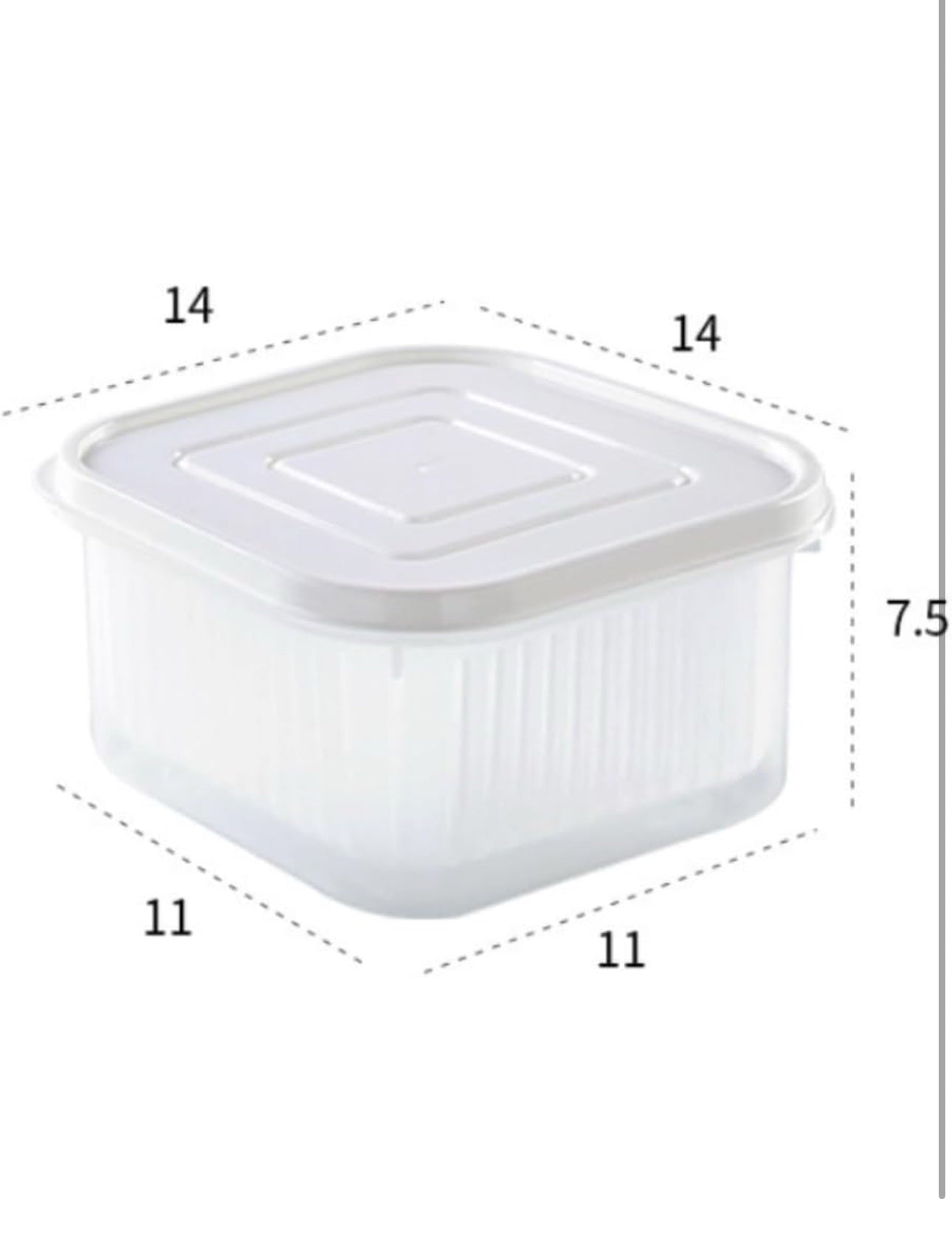 Fridge Box With Drainer