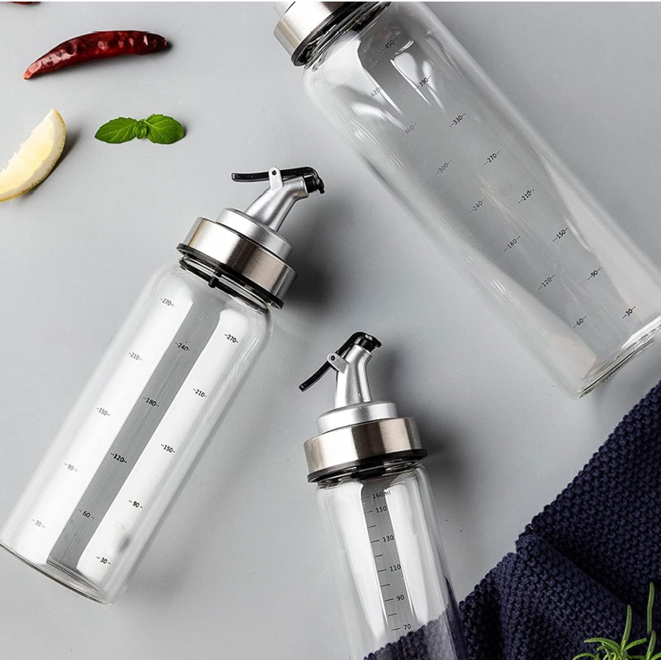 Glass Oil Bottle (500ML)