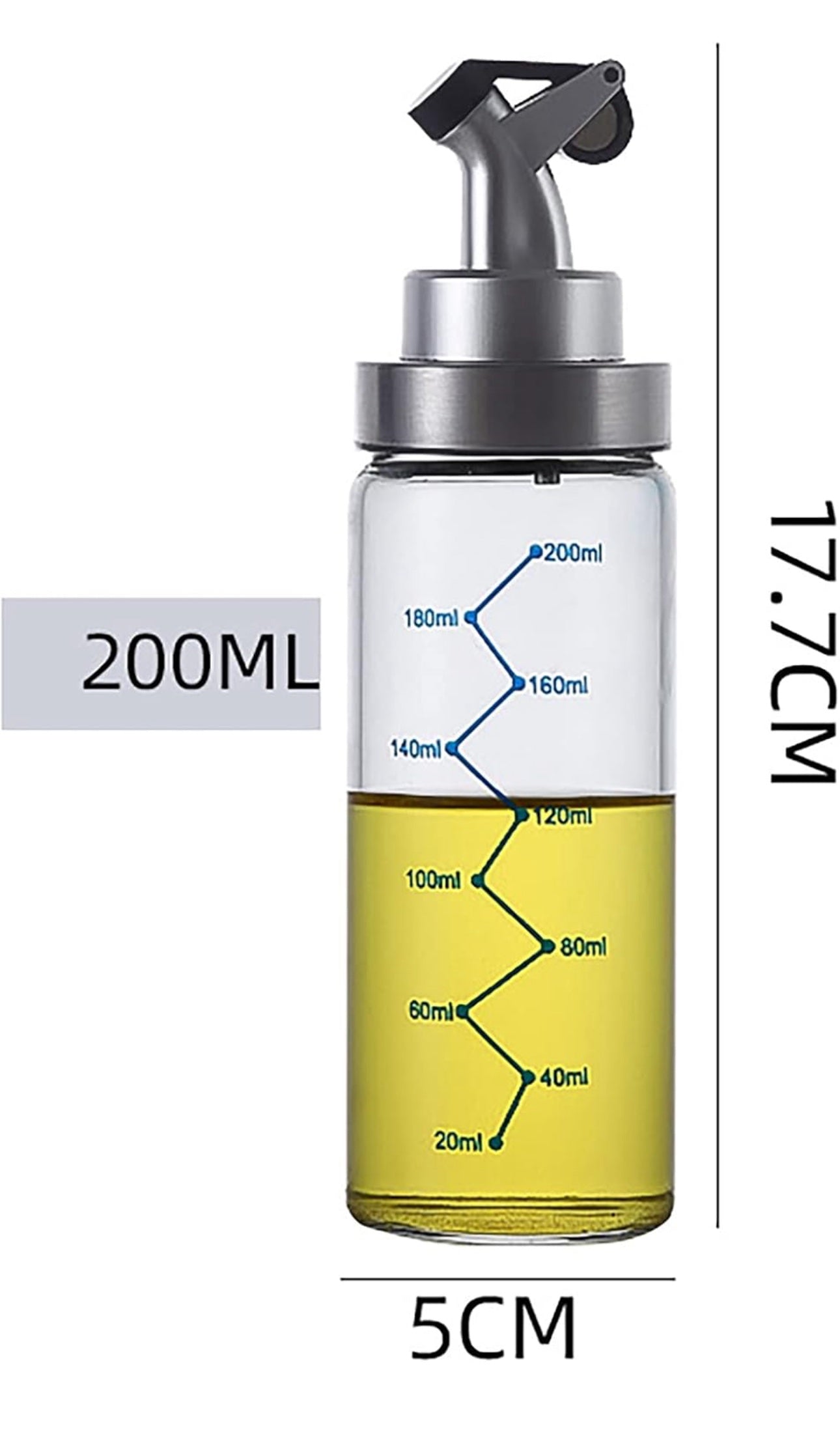 Glass Bottle Oil Dispenser (200 ML)