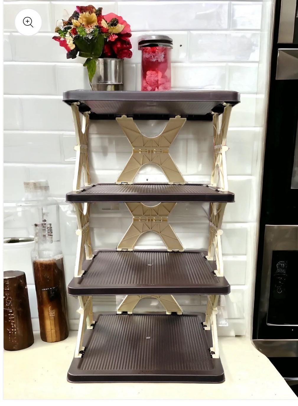 4 Layer Foldable Shoe Rack