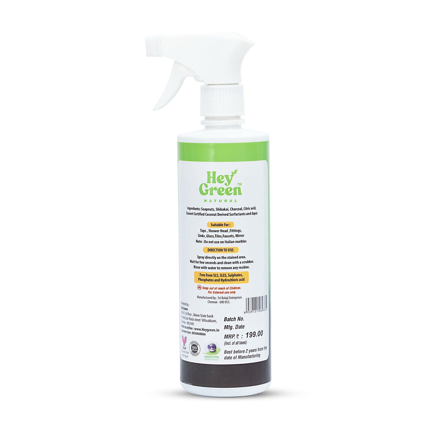 Hey Green Tap Cleaner & Lime Scale Remover