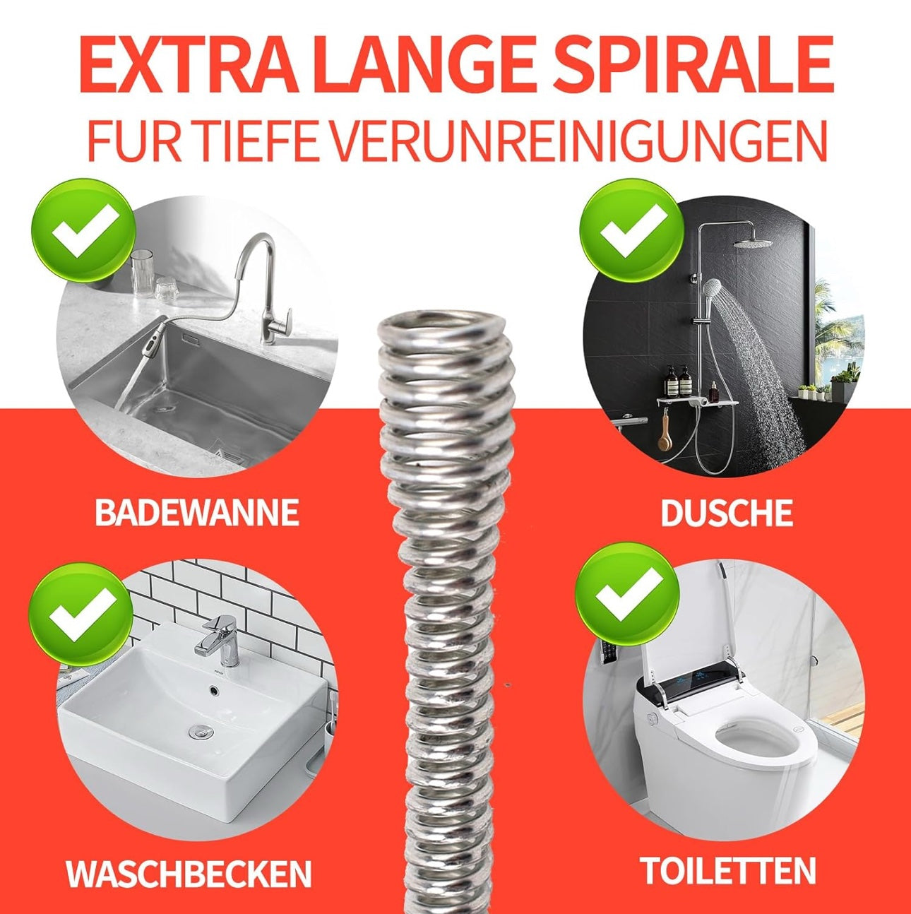 Drain Unblocker Spring