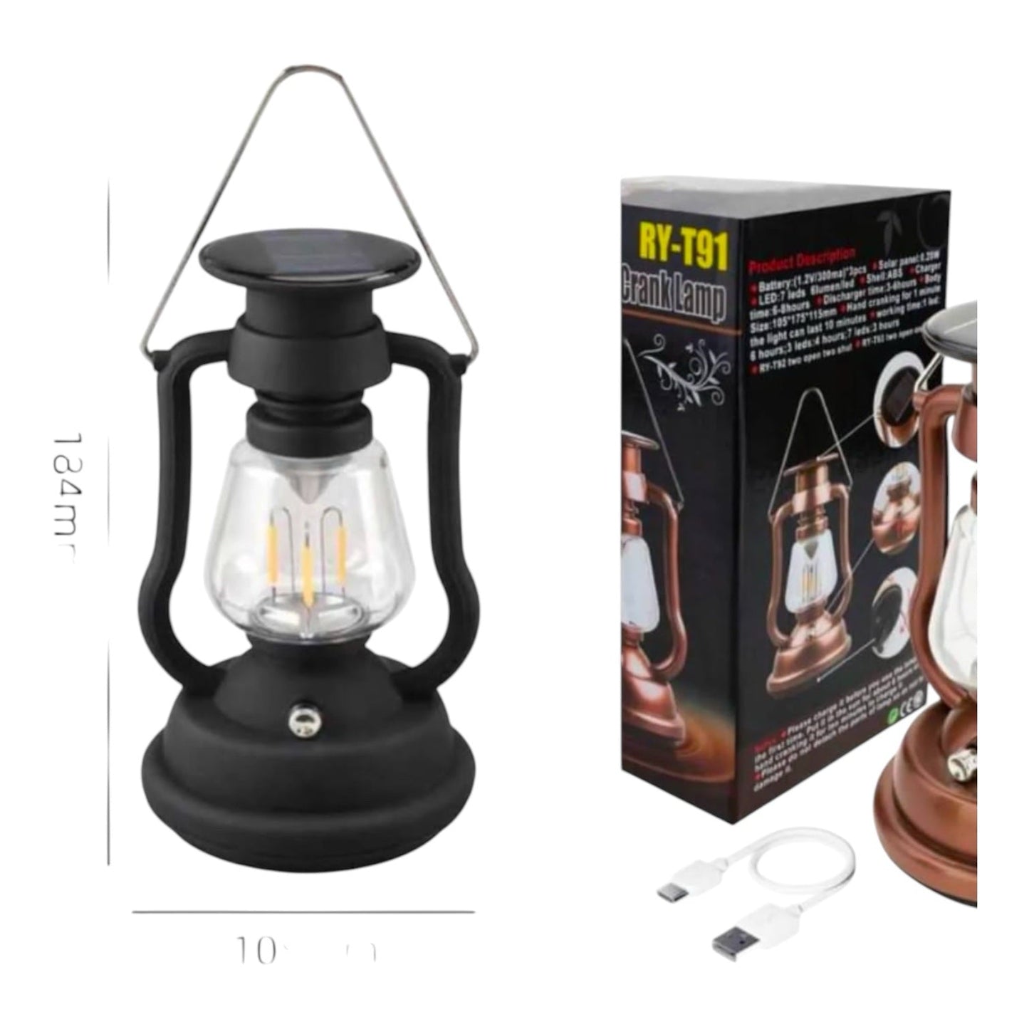 Rechargeable + Solar Charging Light