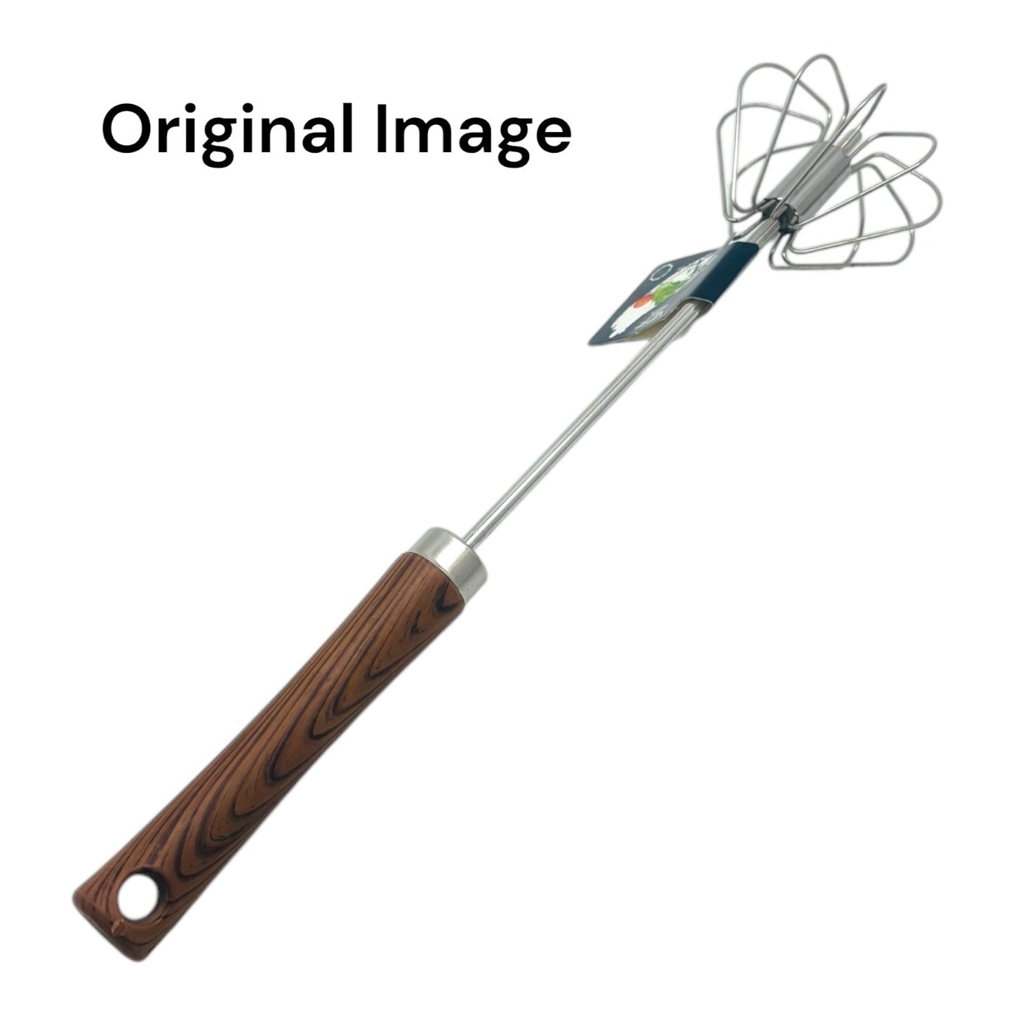 Egg Beater With Wooden Handle