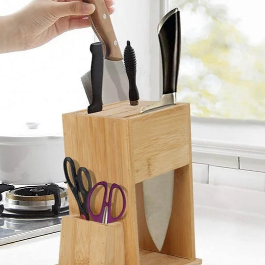 Wooden Knife Stand