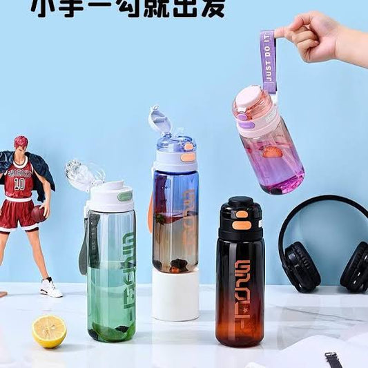 Plastic 2 in 1 Sipper & Non-Sipper Water Bottle 1000ml