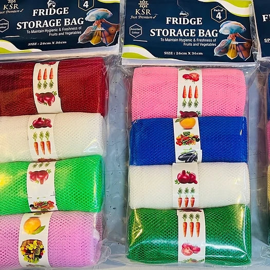 Vegetable storage Bag Pack Of 4