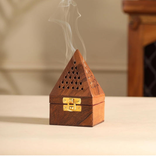 Wooden Sambrani Stand