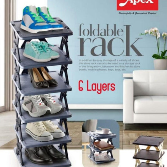 Folding Shoe Rack High Quality (6Layer)
