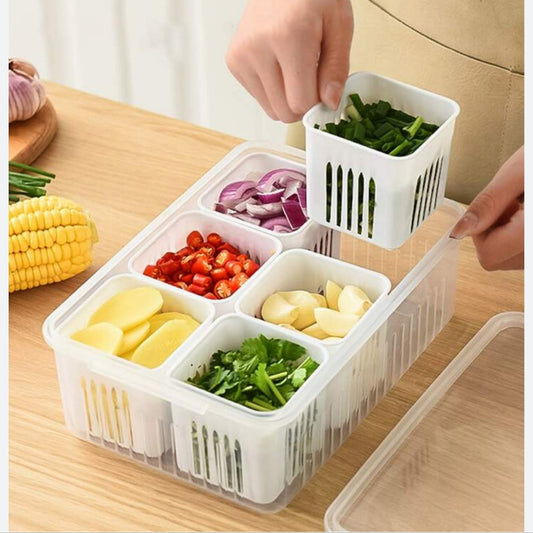 Fridge Box with Partiton-6 Grid