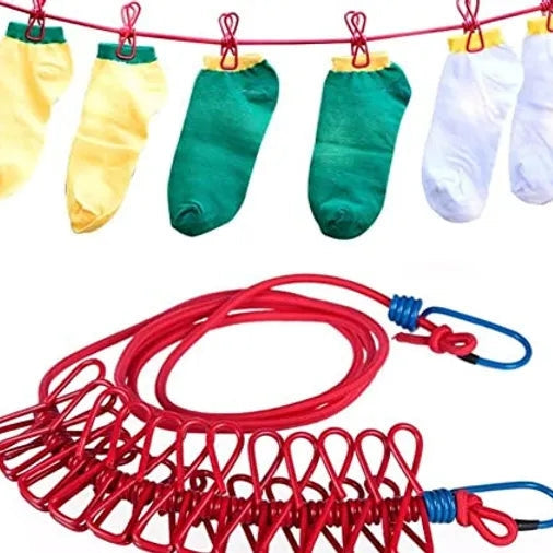 Clothes Rope With Clips -5Meter