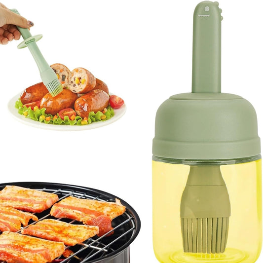 Oil Dispenser Bottle with Silicone Brush,