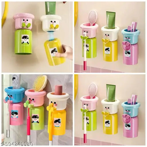 Portable Toothbrush Holder with Glass Cup