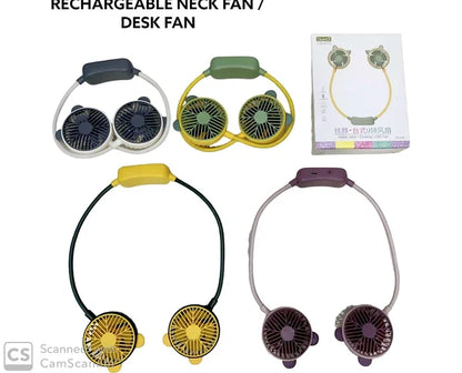 Rechargeable Neck Fan